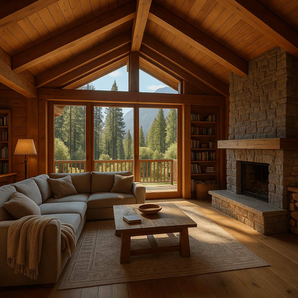 A luxury mountain home built by Rajwar Construction